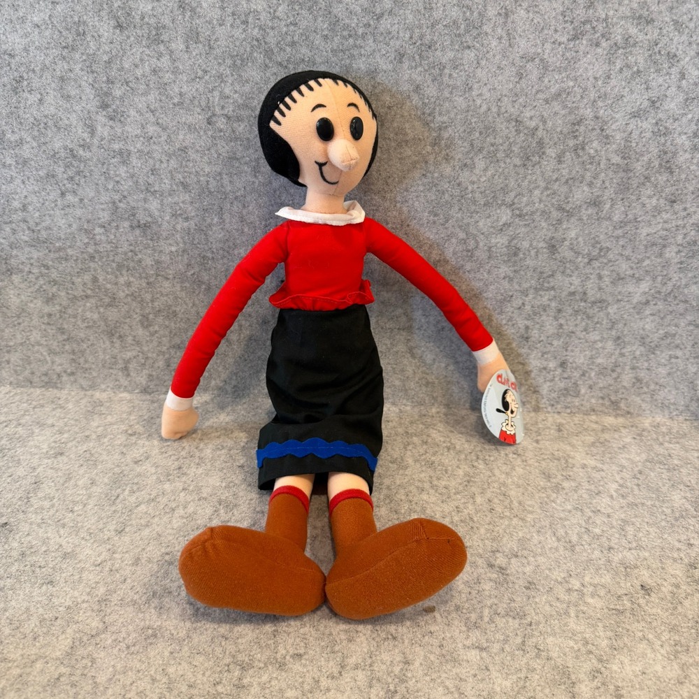 Vintage 1994‎ Olive Oyl Plush Stuffed Toy Popeye's Girlfriend 13"